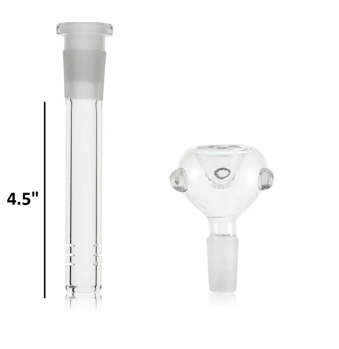 Whole 5.5inch (Insert 4.5” )Downstem with 14mm Round Bowl for Hookah Water Bong