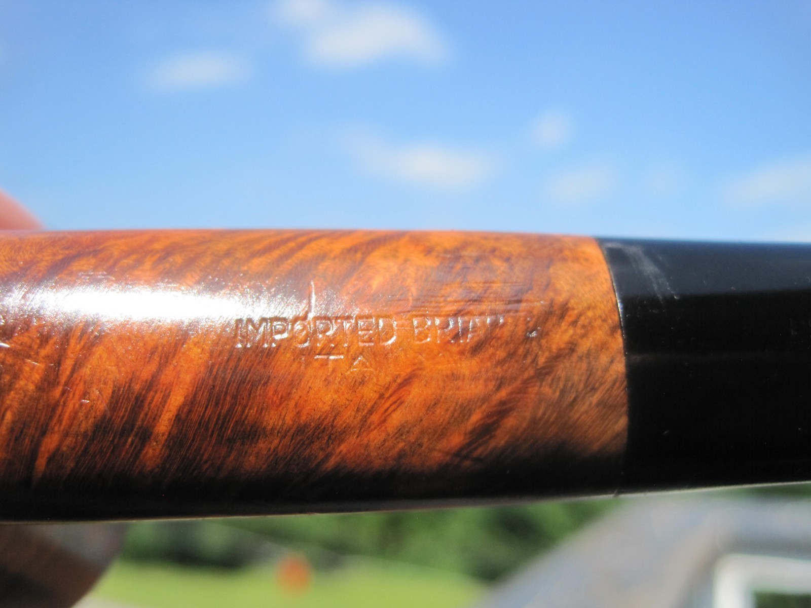 Seville Twin Bore Imported Briar Italy Smooth Dublin Saddle Stem Estate 5.3/4″ L