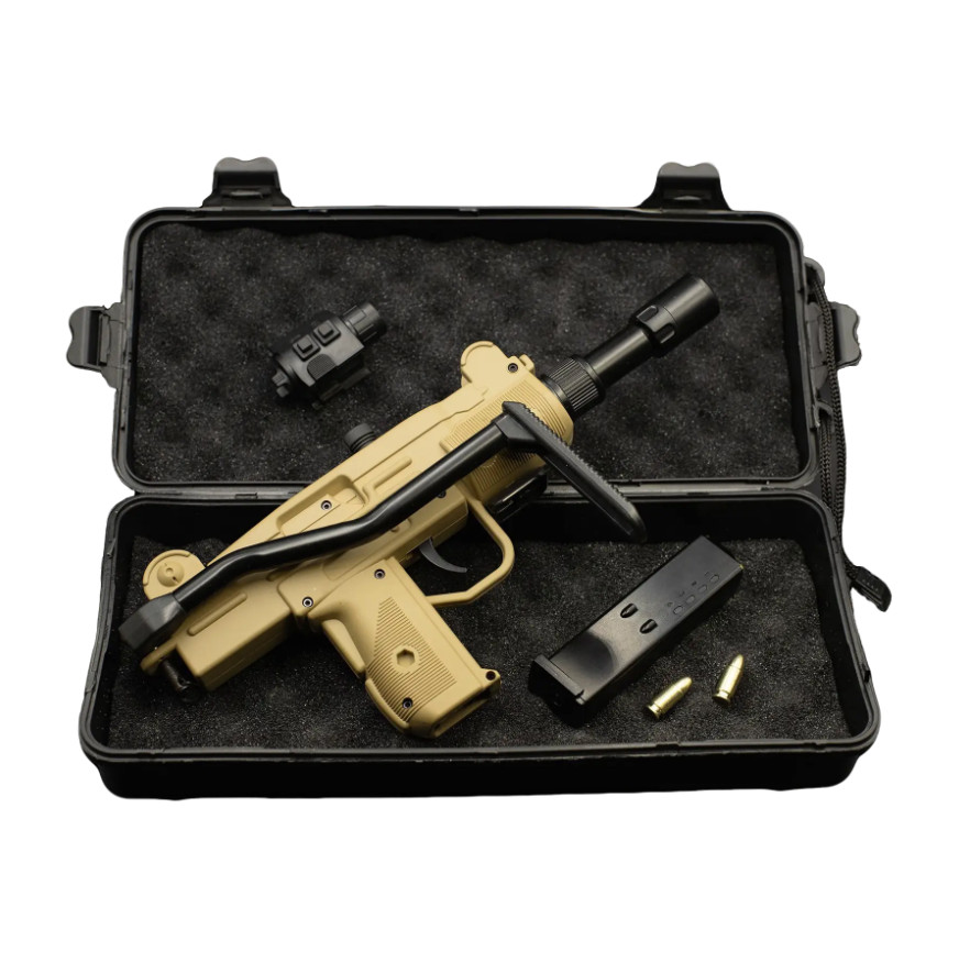 UZI Pistol Torch Lighter – Refillable Butane Jet Flame Gun Lighter with Laser