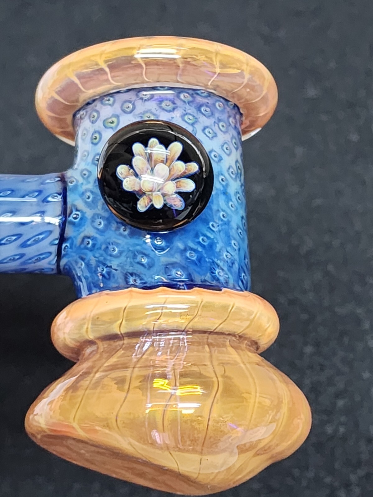 🔥 2 Stunning Custom-Made Hammer Glass Bubblers– Color-Changing Marble Opal