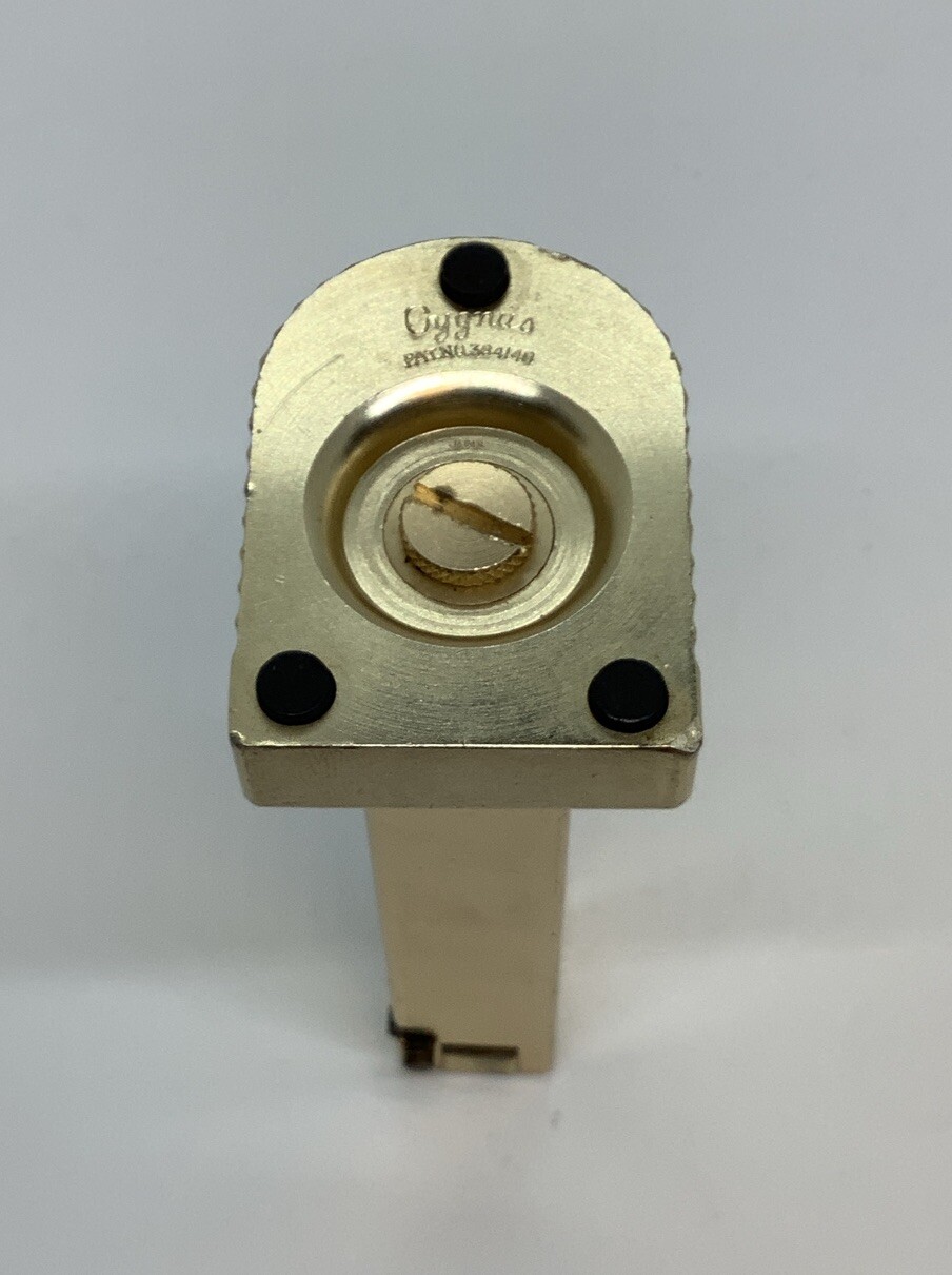 Vintage Cygnus Lift Arm Petro Table Lighter Gold Made In Japan