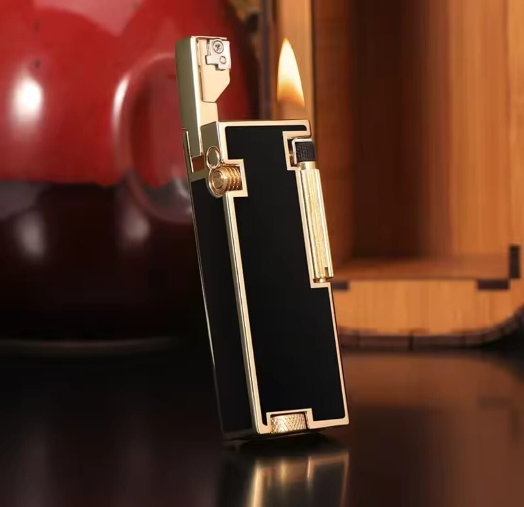 Creative Design Metal Windproof Side Slip Ignition Cigarette Kerosene Lighter
