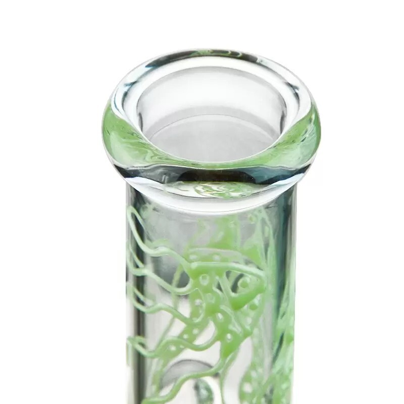 12.5″ Tornado Clear Glass Bong Heavy Percolator Bong Water Pipe Hookah 14mm Bowl