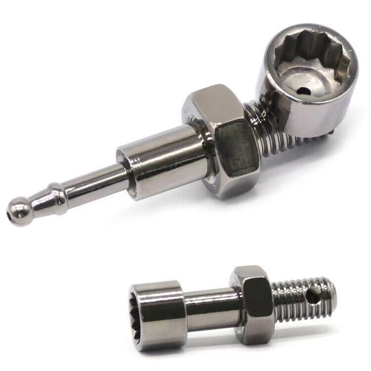 1PCS New Short Mouthpiece Filter Screw Nut Small Pipe Removable Metal Pipe