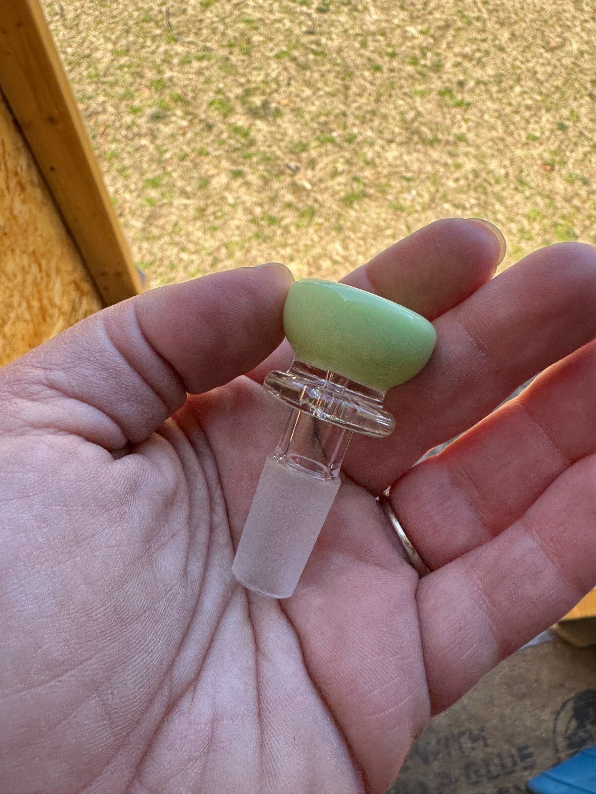 14mm Male Green Glass Bowl Replacement Tobacco Water Pipe Piece