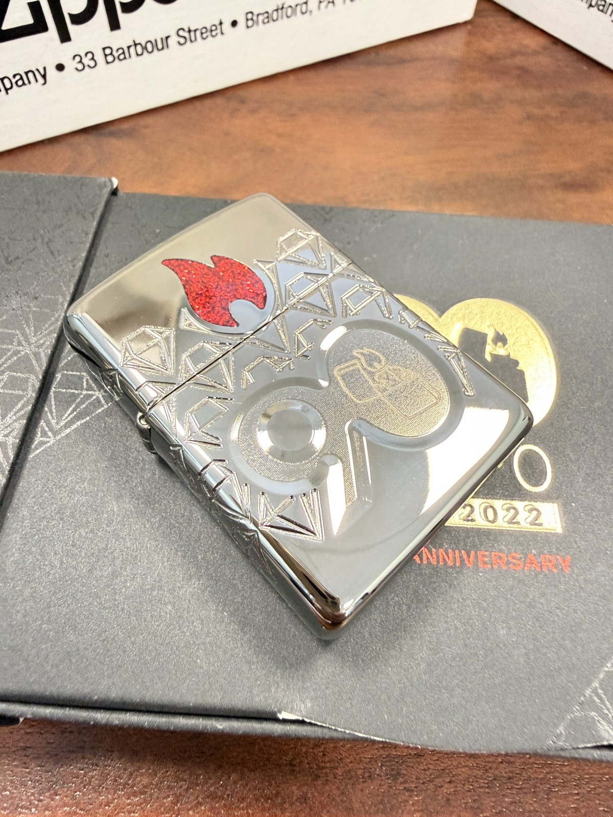 Zippo ARMOR Lighter 90th Anniversary 2022 COTY Black Ice LIMITED 6000 NEW BOXED