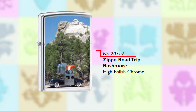 Zippo Lighter 2004 Choice Collection: Zippo Road Trip Rushmore in Zippo Car Tin