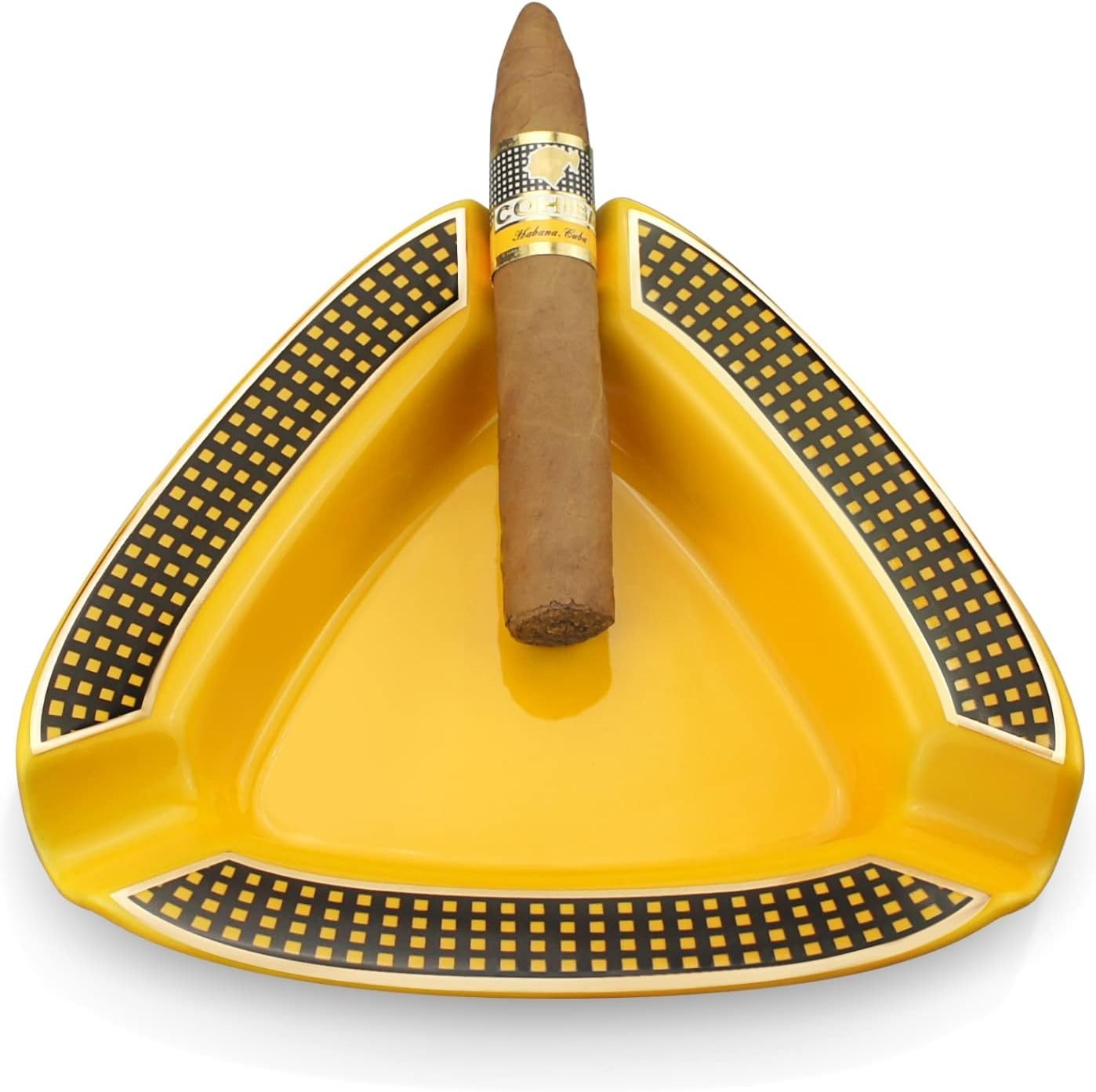 Cigar Ashtray Triangle – Large Outdoor Cigar Ashtray for Patio/Outside/Indoor (Y