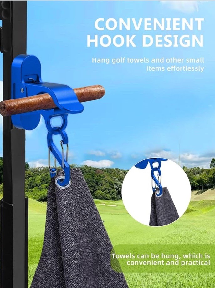 Strong Magnetic Cigar Holder Golf Cart Cigar Holder Clip Matte Cigar Tool Blue