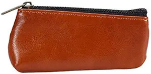 DEWIN Leather Tobacco Pouch Bag – Portable Zippered PU Case Holder for