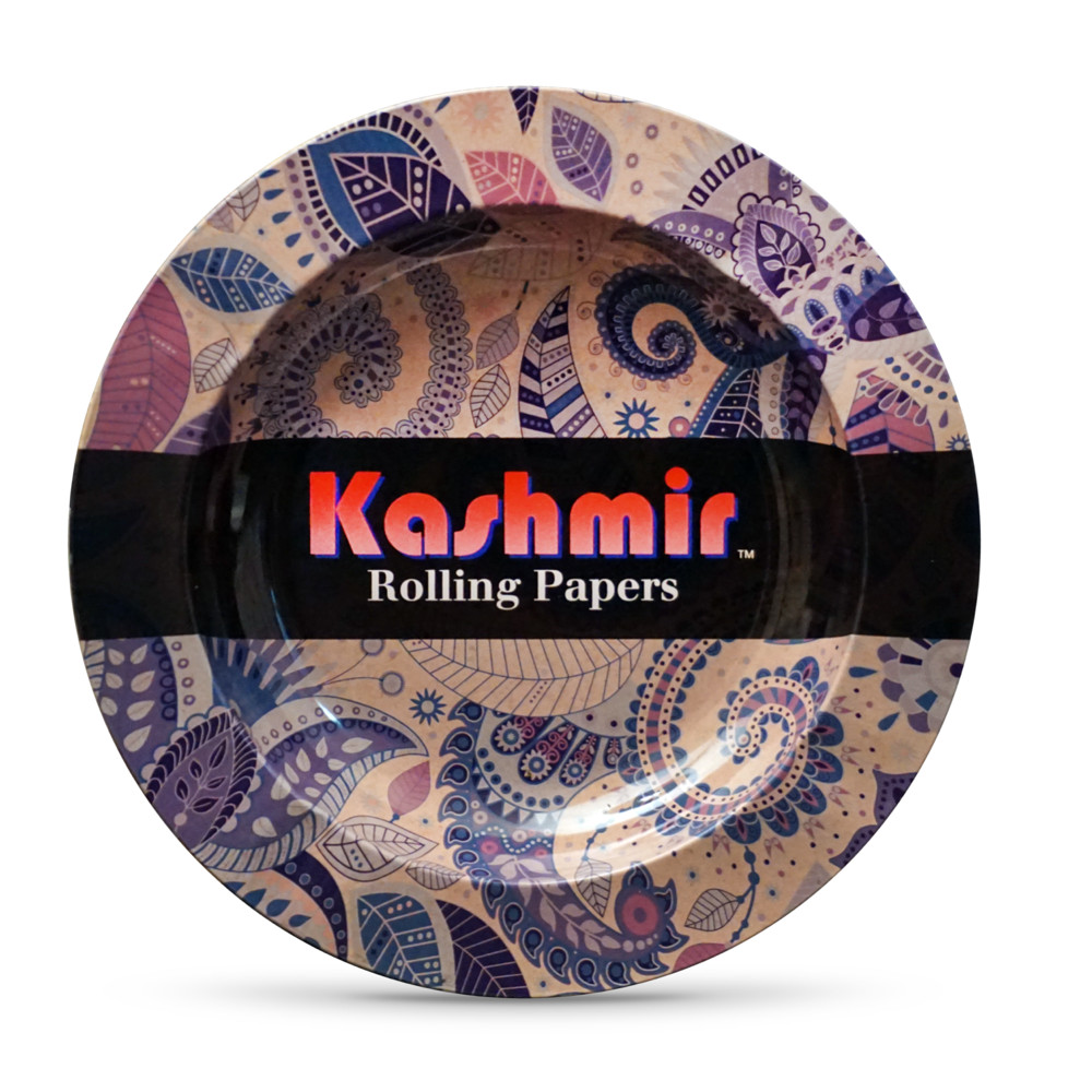 Kashmir Round Metal Ashtray 5″ Cigarette Cigar Holder Ash Try for Indoor Outdoor