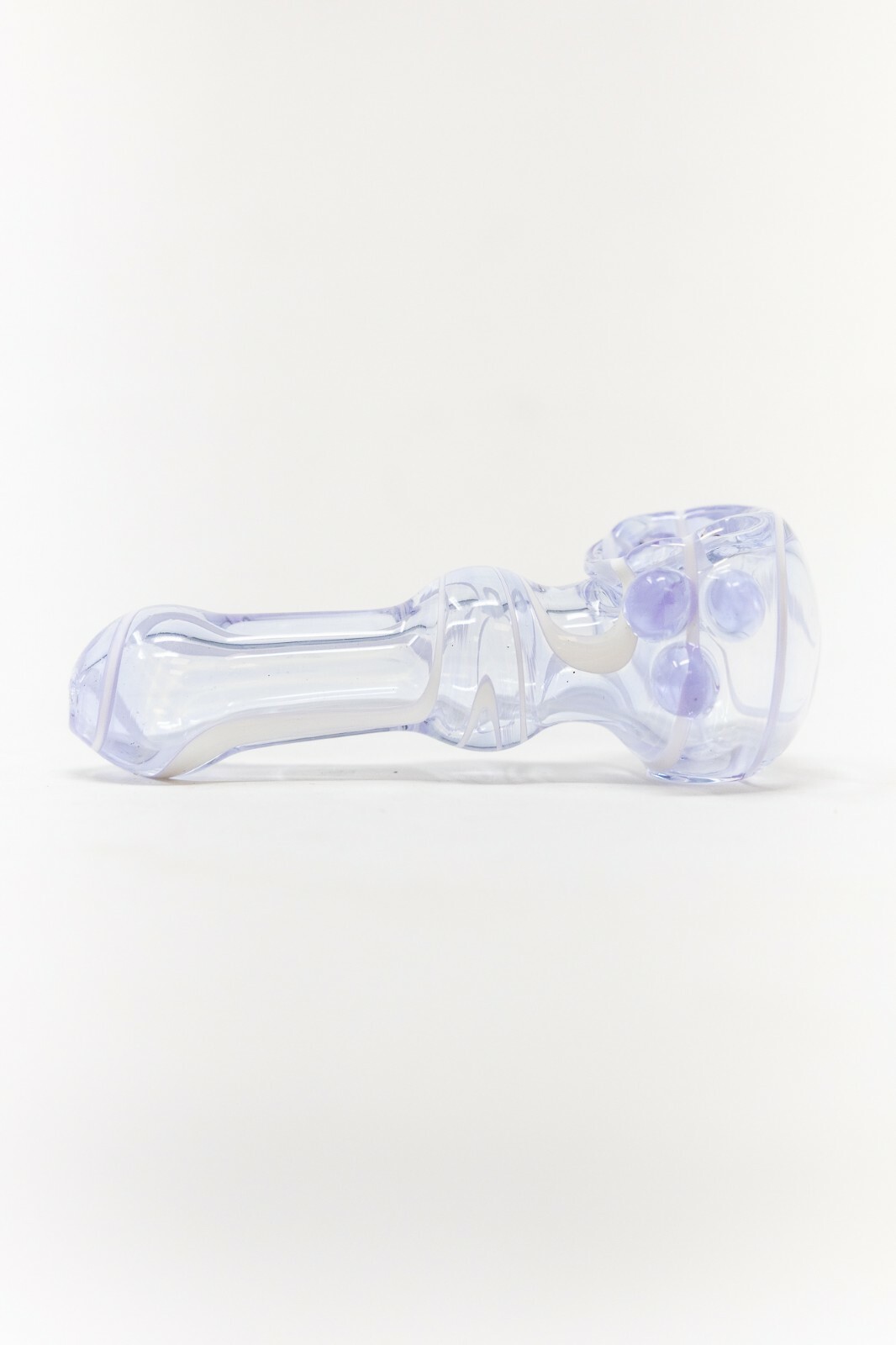 3″ Collectible Lavender Zig Zag TOBACCO Glass Hand Smoking Pipe – Fast Shipping