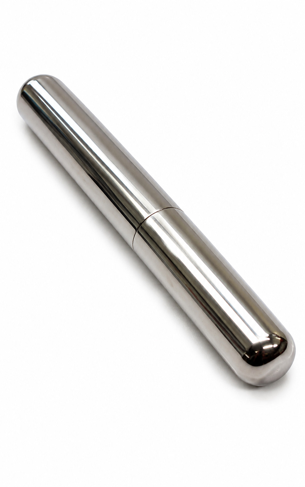 Stainless Steel Cigar Travel Tube Humidor Airtight Case Holds 56 Ring Gauge