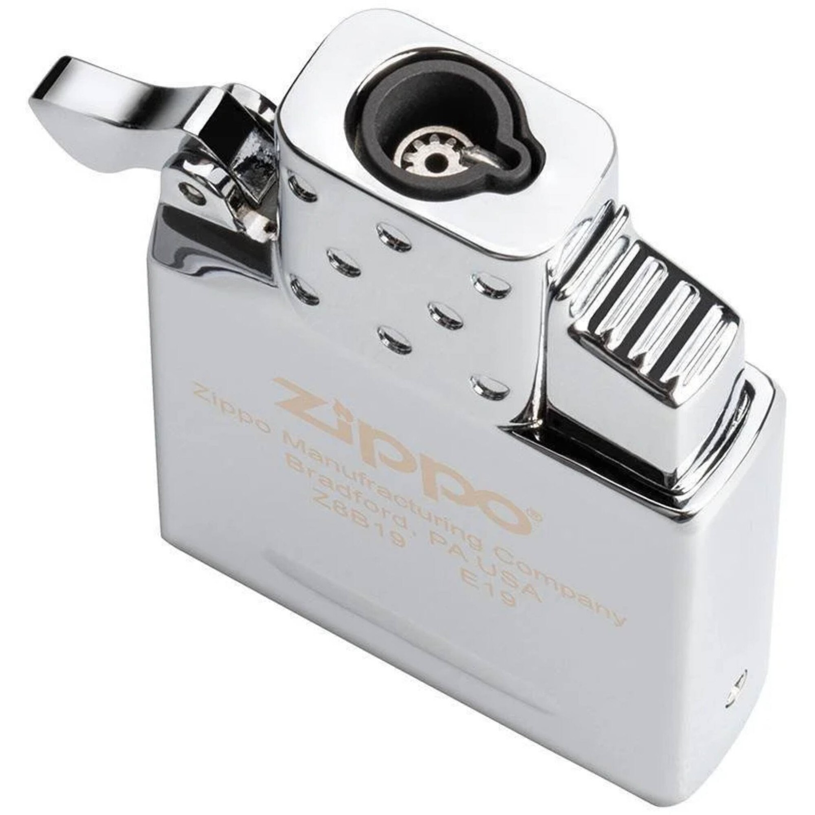 Zippo Windproof Pocket Lighter Insert Single Torch Butane Silver Finish 65850