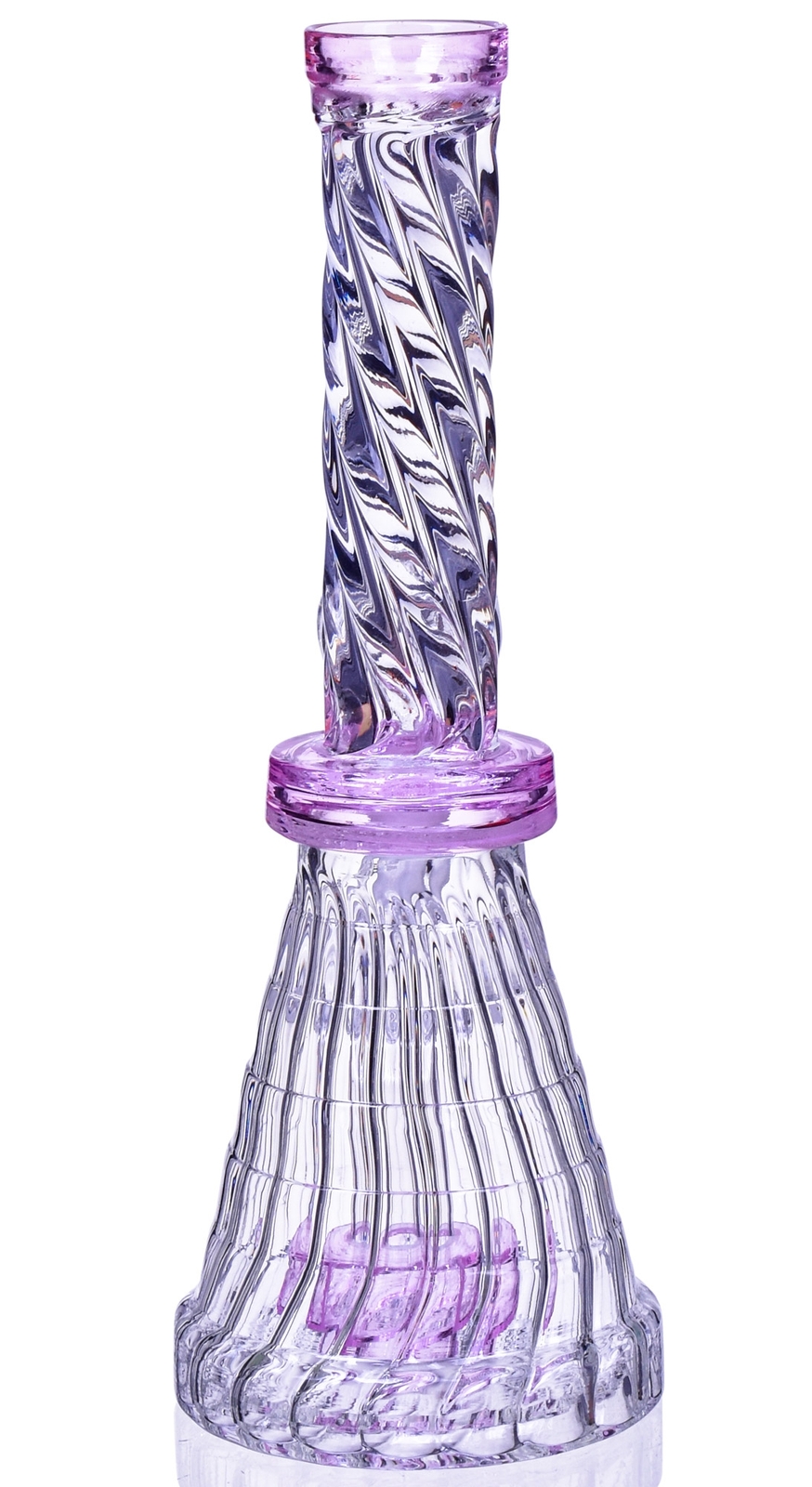 8″ SPIRAL Design MATRIX Perc Beaker GIRLY BONG CYCLONE Glass Water Pipe *USA*