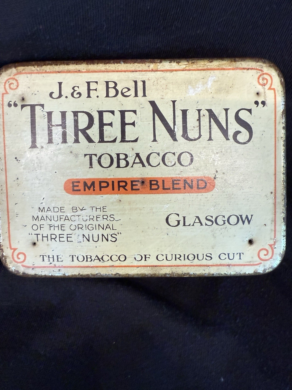 Three Nuns Pipe Tobacco Tin . Dating From 1930s