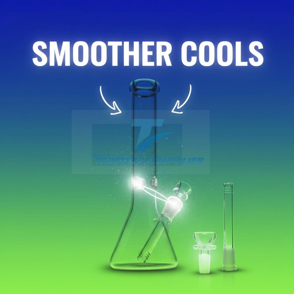 10 inch Heavy Glass Bong Water Pipe Smoking Bong Beaker + 14mm Bowl hookah USA