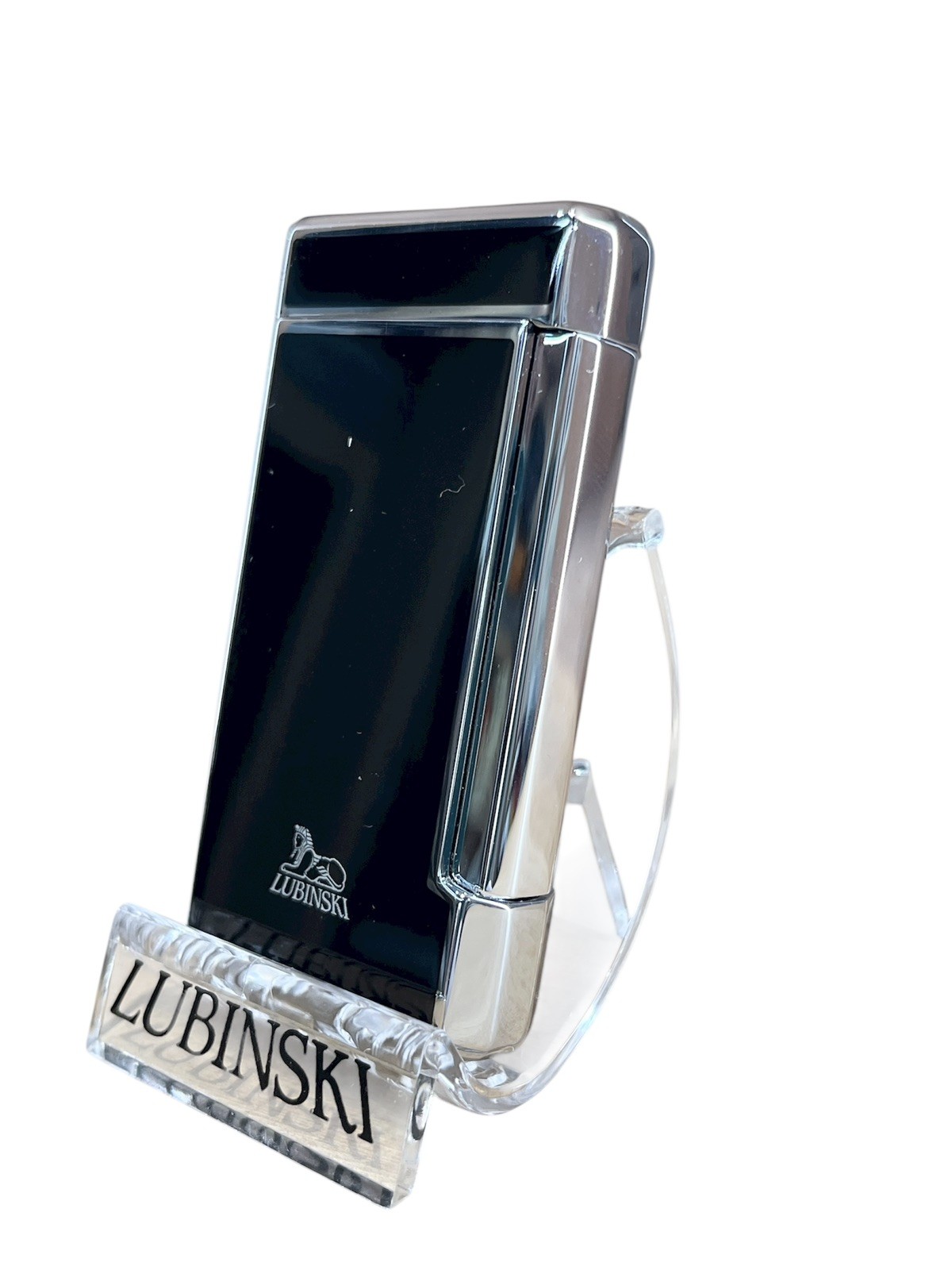 Lubinsky Portonovo Jet Lighter 2 Flames Chrome-Black