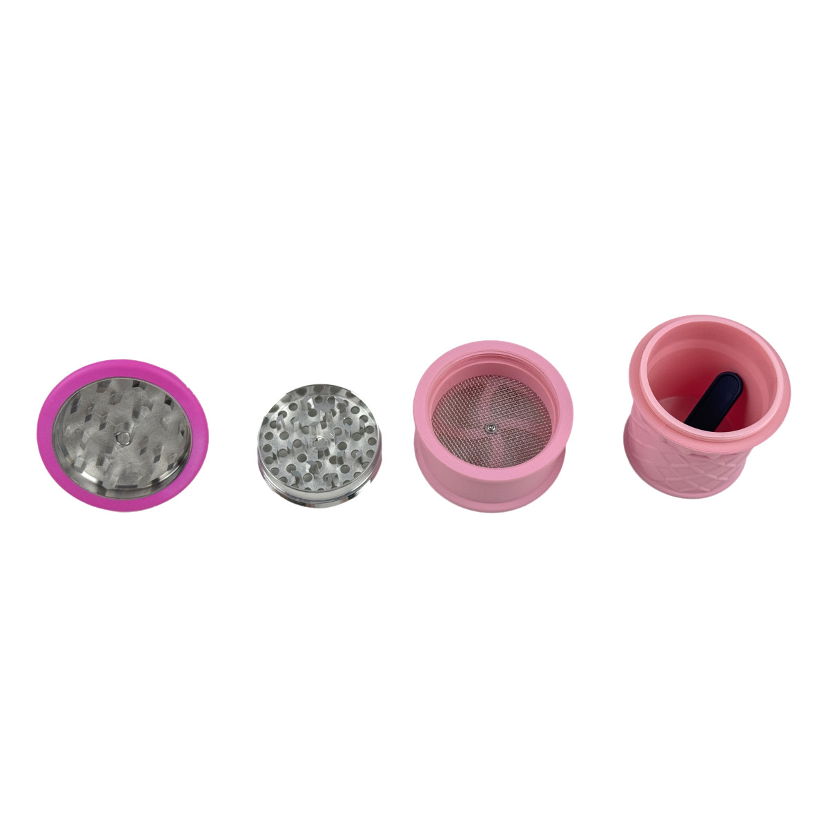 Ice Cream Cone Herb Grinder 4Layer Spice Crusher Cute Design Portable Smoke Tool
