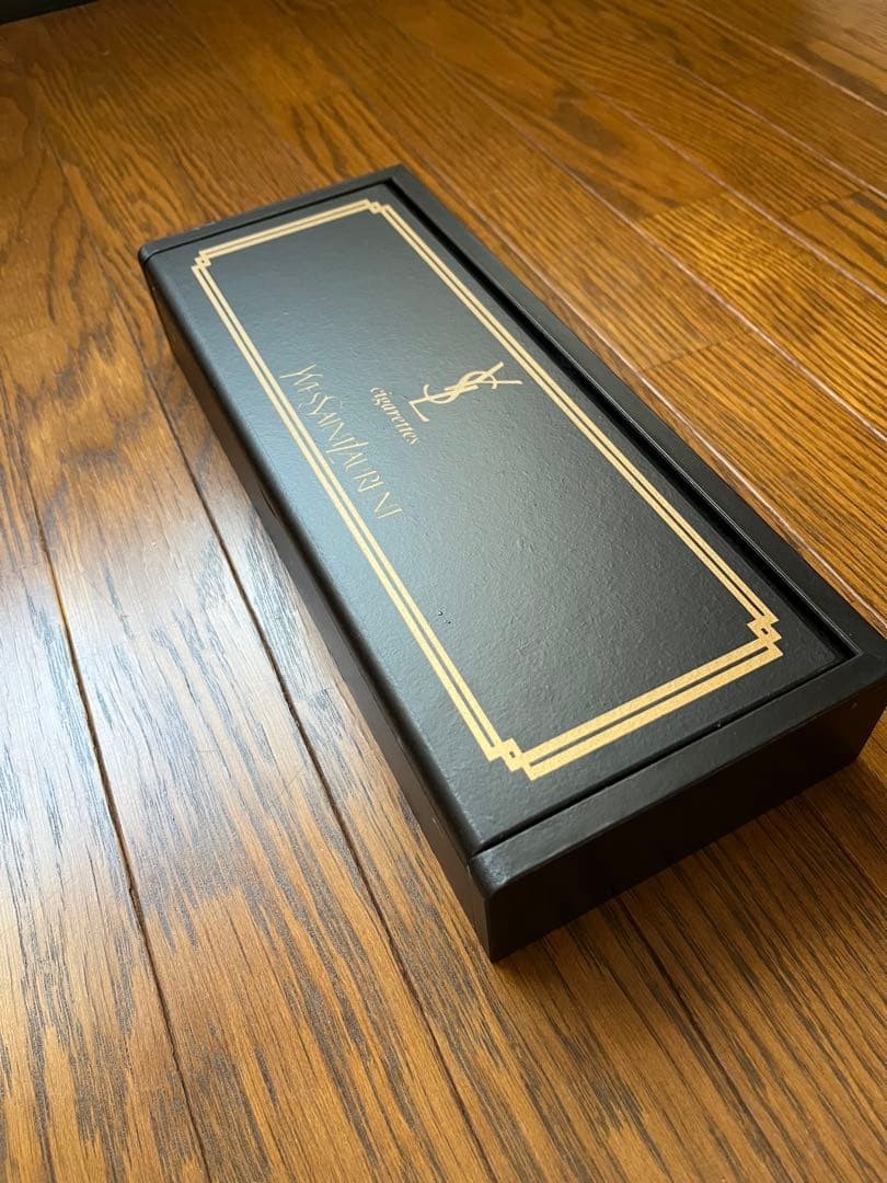 Yves Saint Laurent Cigarette Case Wooden Tobacco Accessory Used