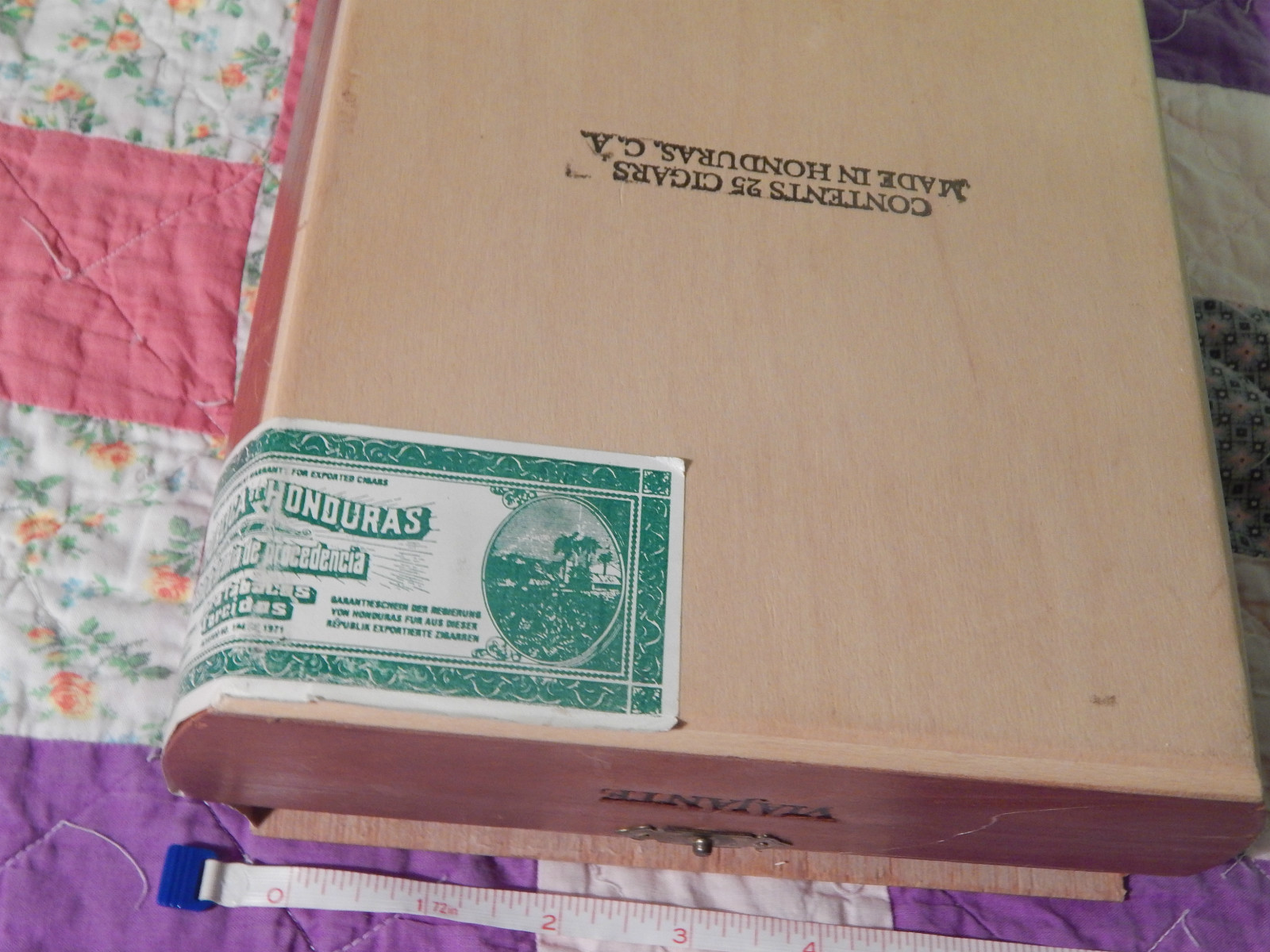 Plasencia (WOOD CIGAR BOX) w/ Honduras Tax Stamp (Viajante) FREE SHIP. – Ltd.