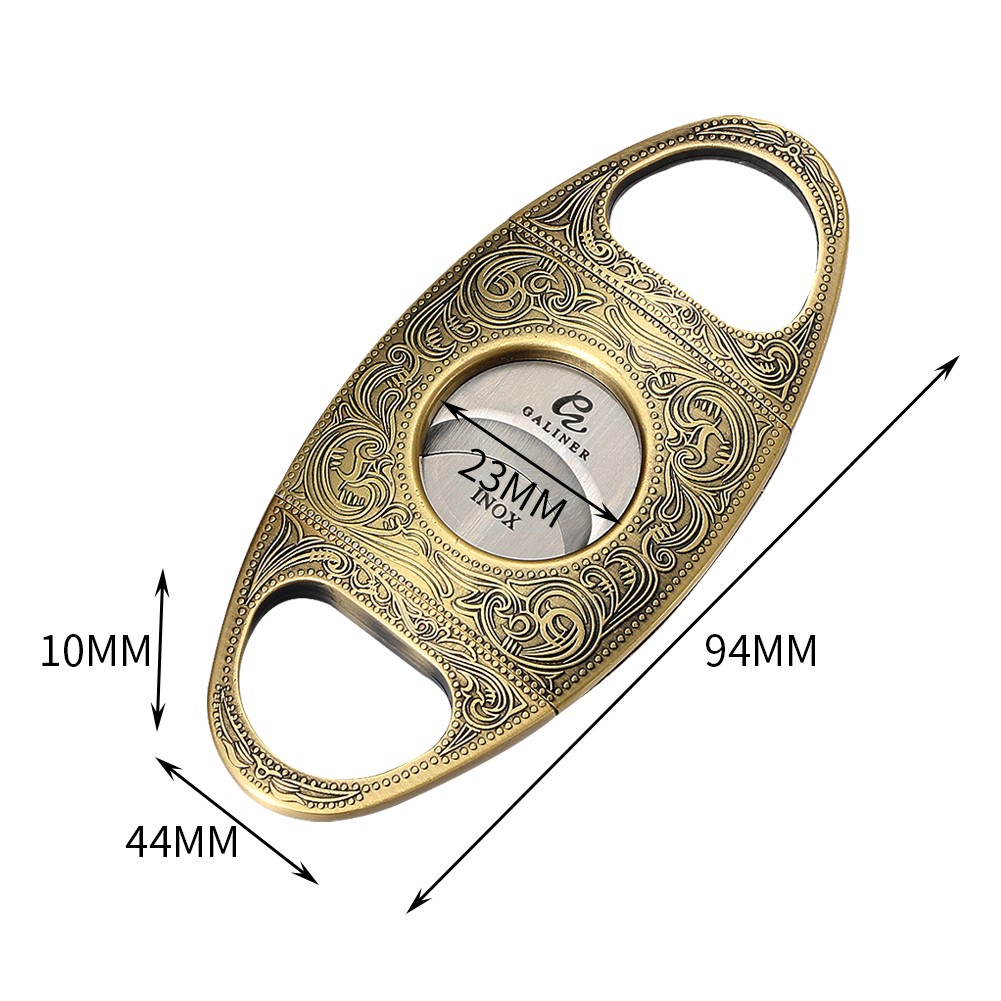 Galiner Vintage 3 Torch Jet Flame Cigar Lighter Cigar Cutter Cigar Tube Case Box