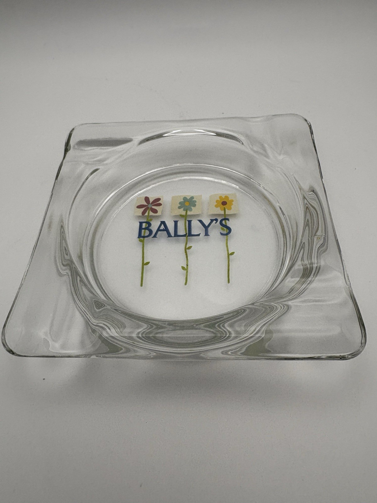 Vintage Ballys Casino 4” Glass Ashtray