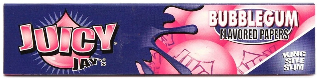 Juicy Jay’s King Size Rolling Papers Slim Bubble Gum Free USA Shipping!