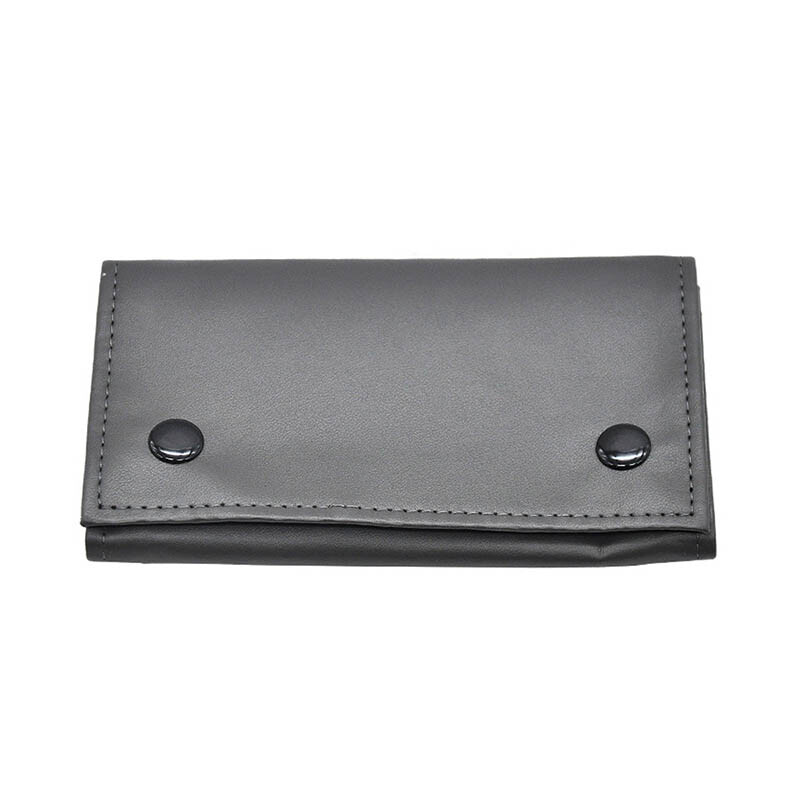 2Pack Gray PU Leather Tobacco Pouch – Moisture Resistant, Ideal Gift for Smokers
