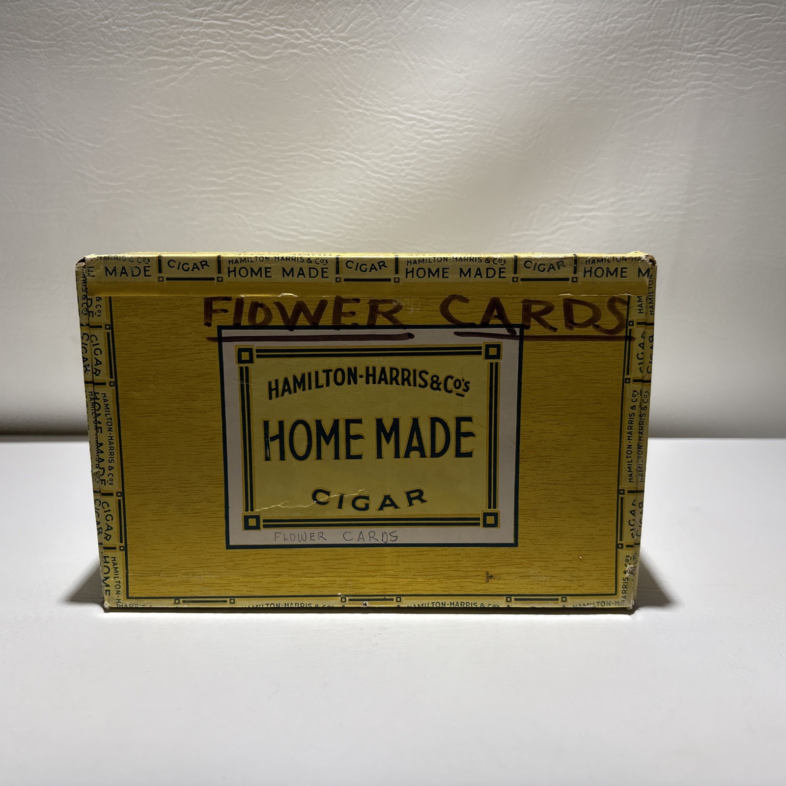 Vintage Hamilton-Harris & Co Home Made Cigar Box EMPTY