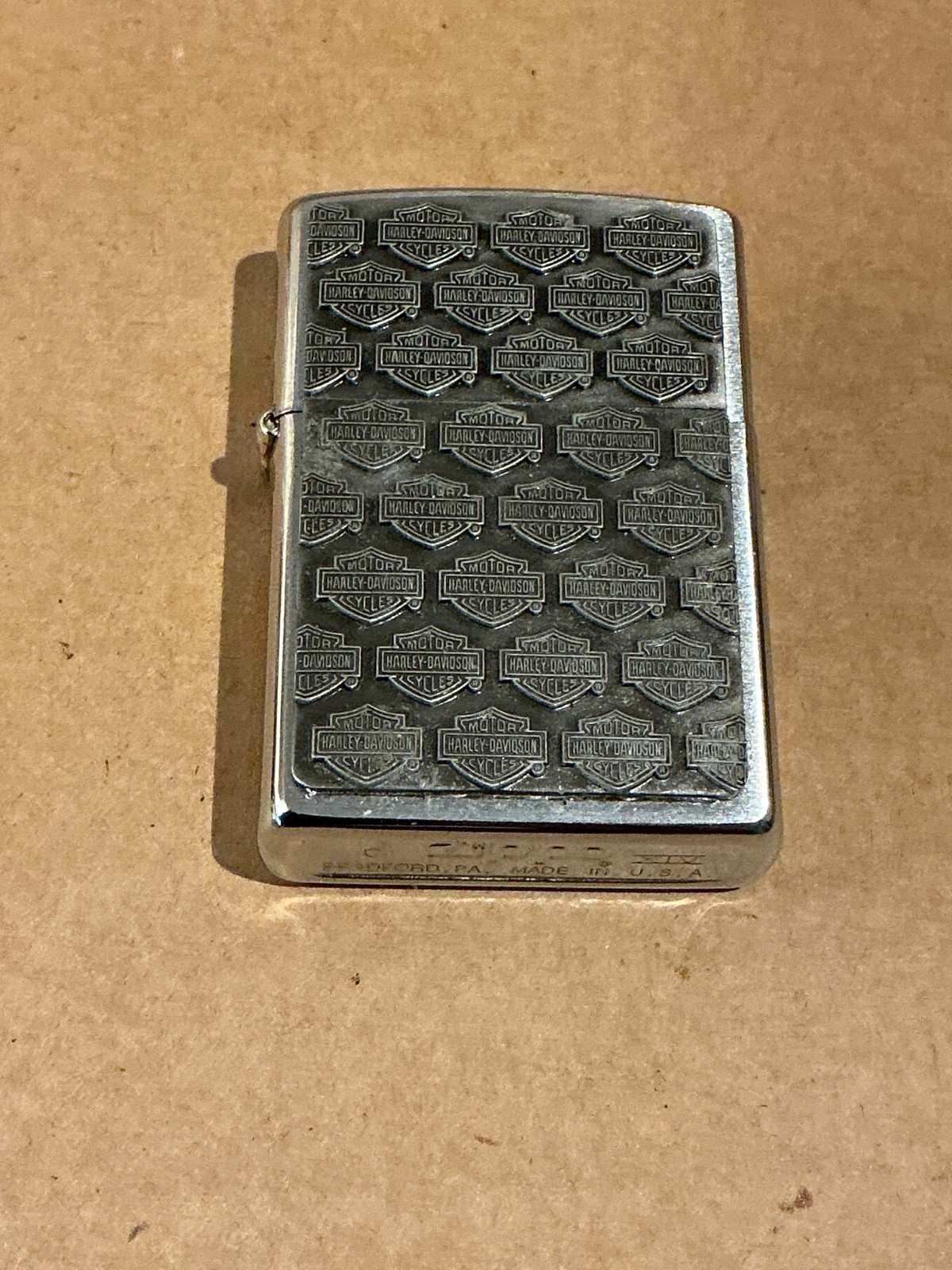 Used Pewter?/Brass? Body Multiple Harley Davidson Zippo C XIV Bradford PA USA
