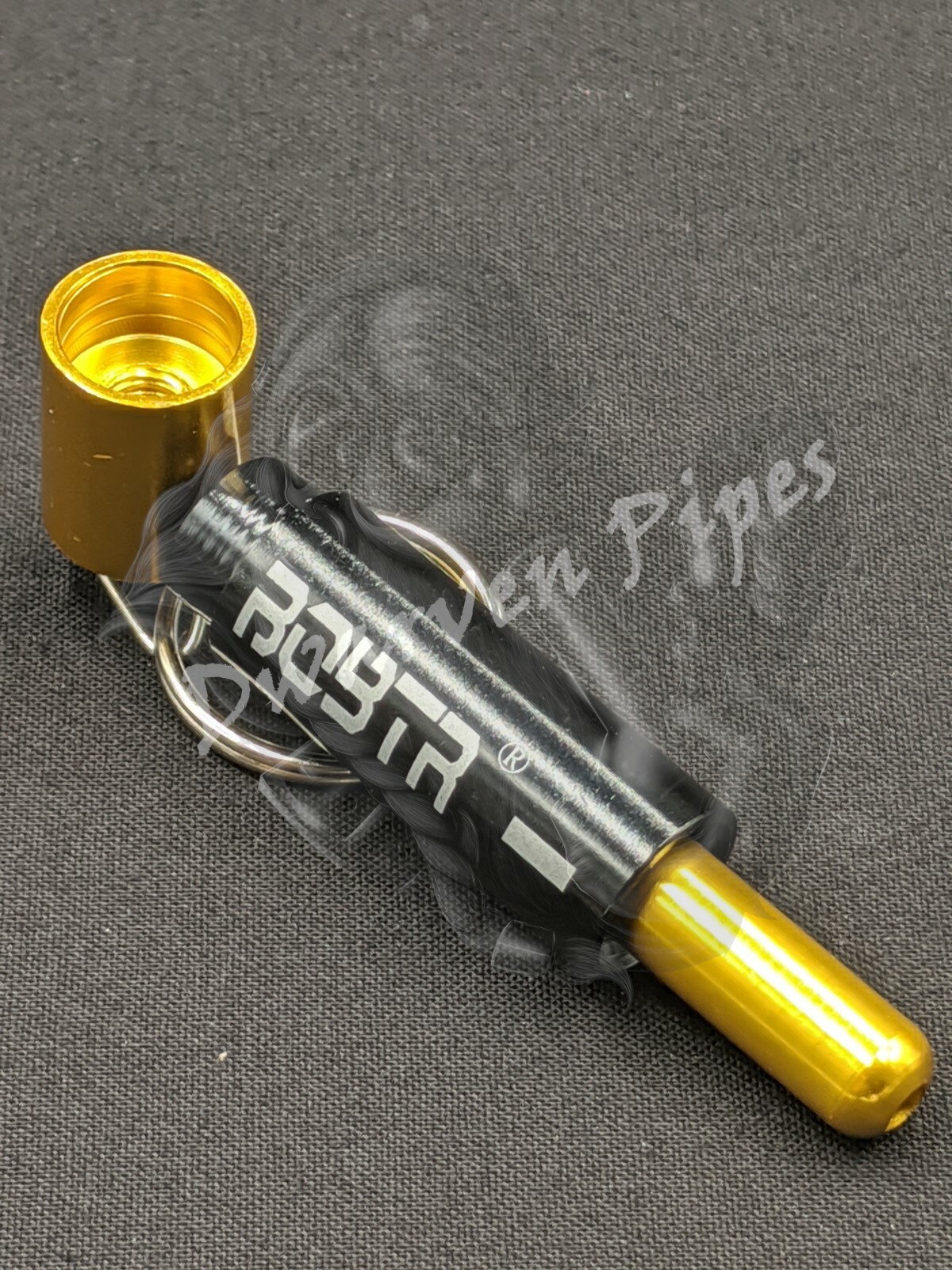 3″ Metal Tobacco Smoking Pipe Portable Keychain Battery Style
