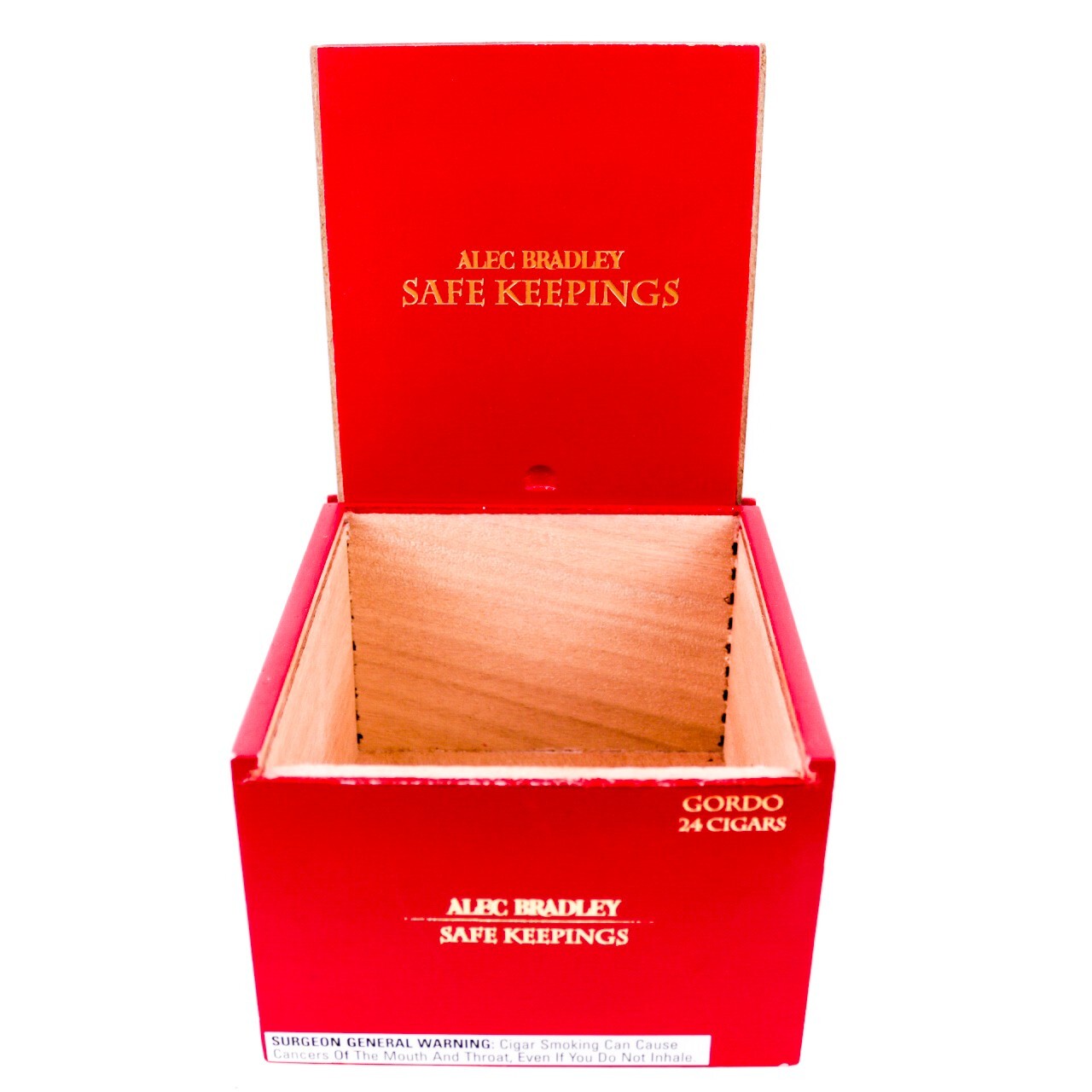 Alec Bradley Safe Keepings Gordo Empty Wood Cigar Box 7″ x 6″ x 4″