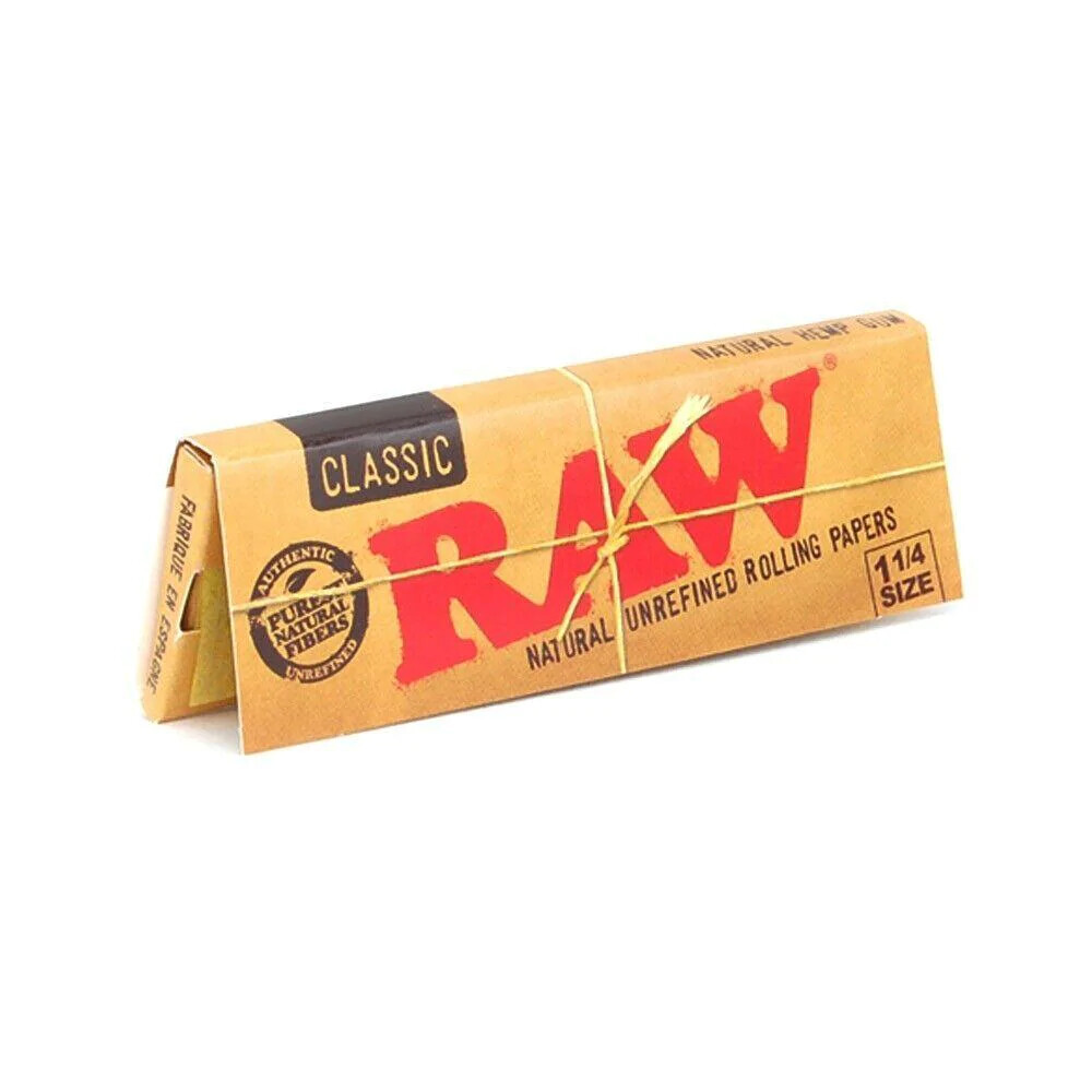 🍃😎🍃 24 X 1 1/4 RAW CLASSIC NATURAL UNREFINED ROLLING PAPERS🍃😎🍃