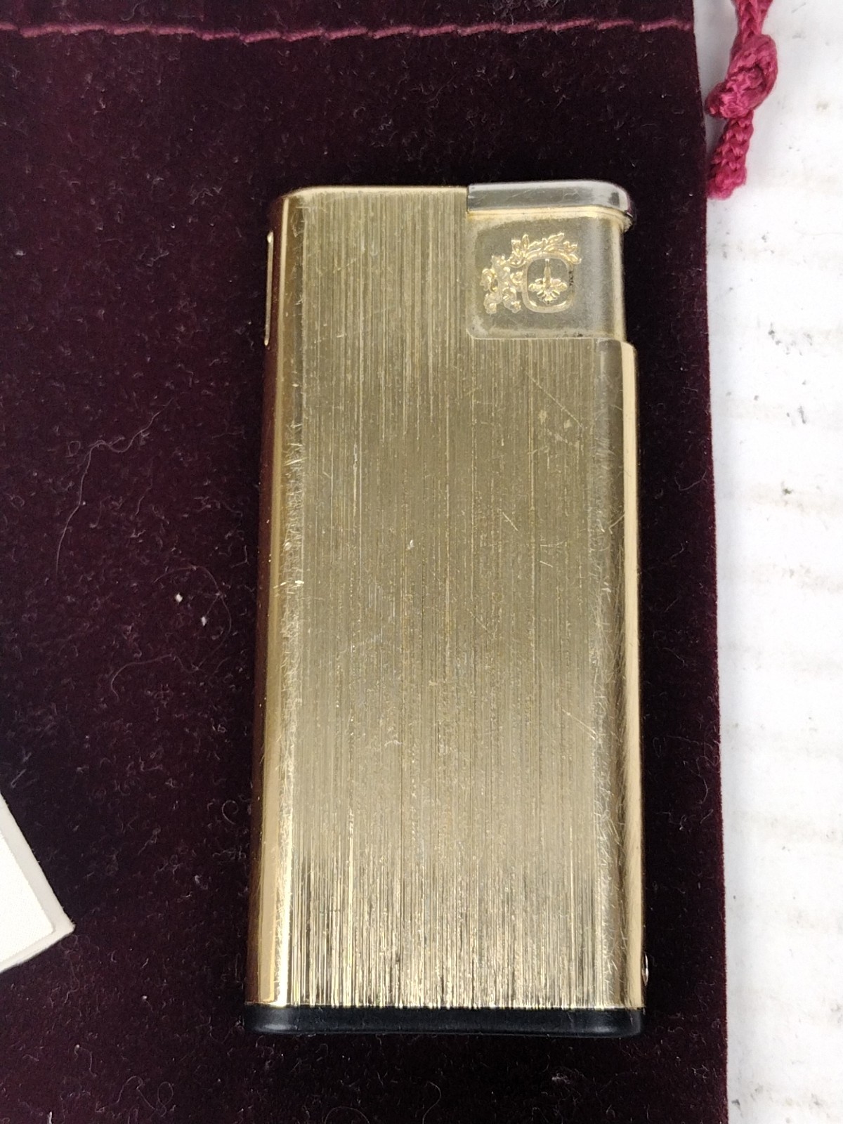 Vintage COLIBRI Lighter Electro Quartz With Instruction Manual and Bag Untested