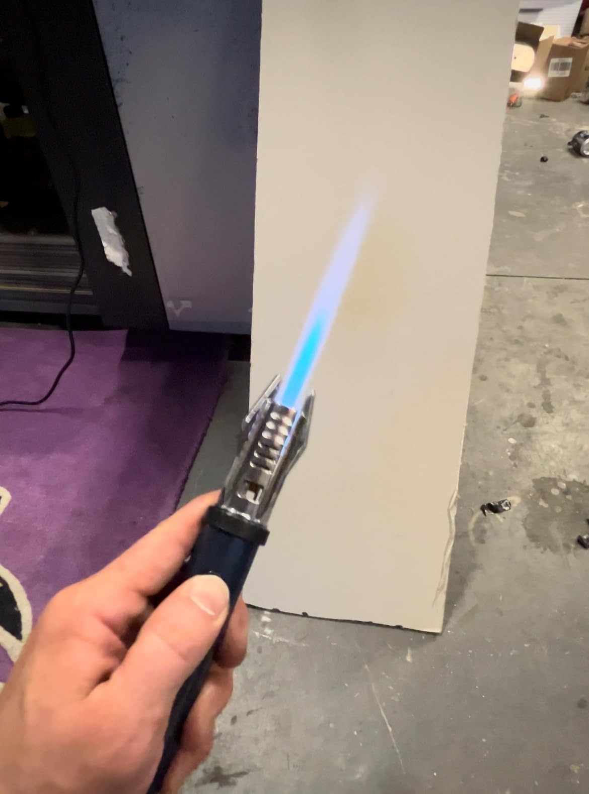 Windproof Butane Torch Lighter | Refillable Jet Flame Adjustable Lock Gas Free