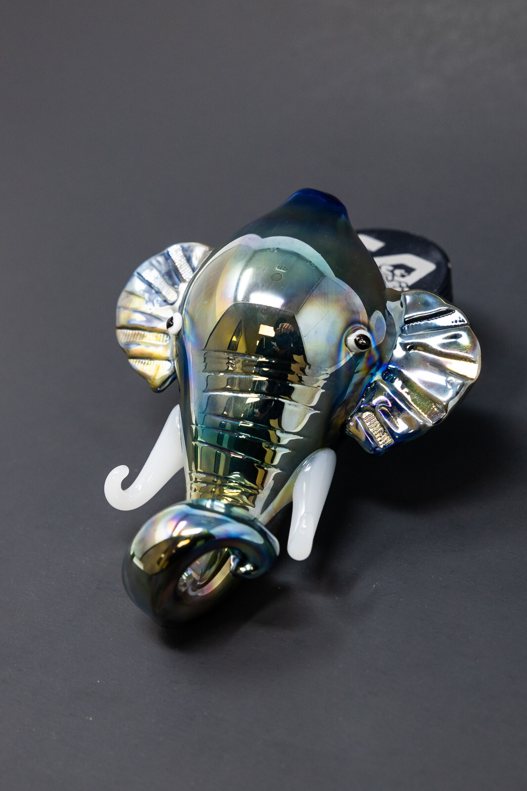 4.5″ Collectible Elephant Head w/ Trunks TOBACCO Glass Hand Smoking Pipe