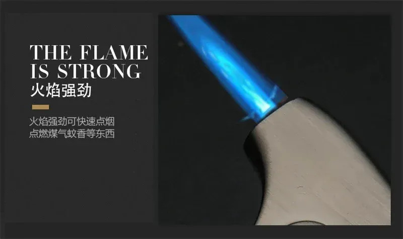 Multifunctional Cigar Lighter Windproof Jet Flame Butane Pipe Tool Portable