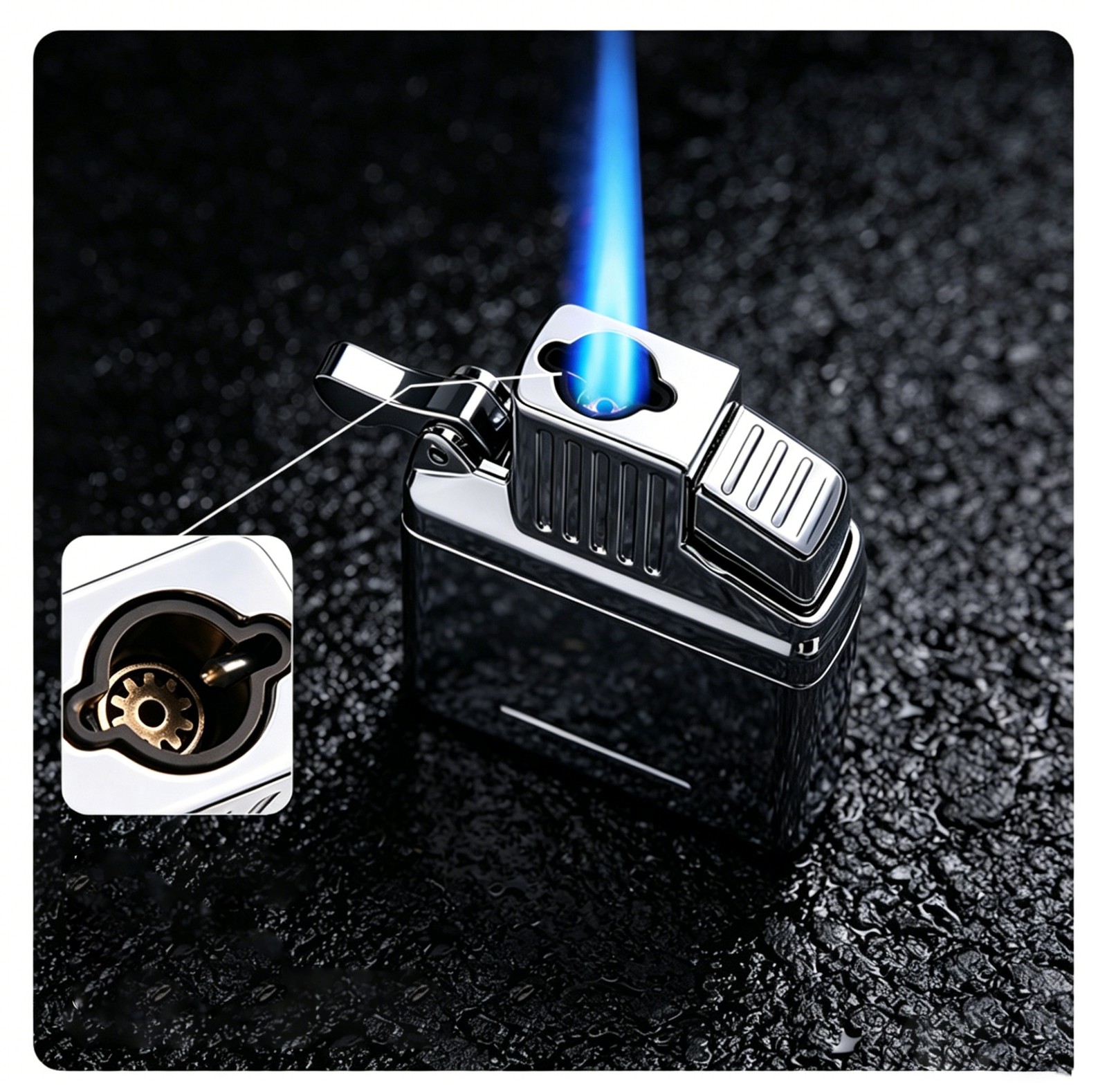 2-in-1 Jet Torch & Soft Flame Refillable Butane Lighter Insert For ZIPPO