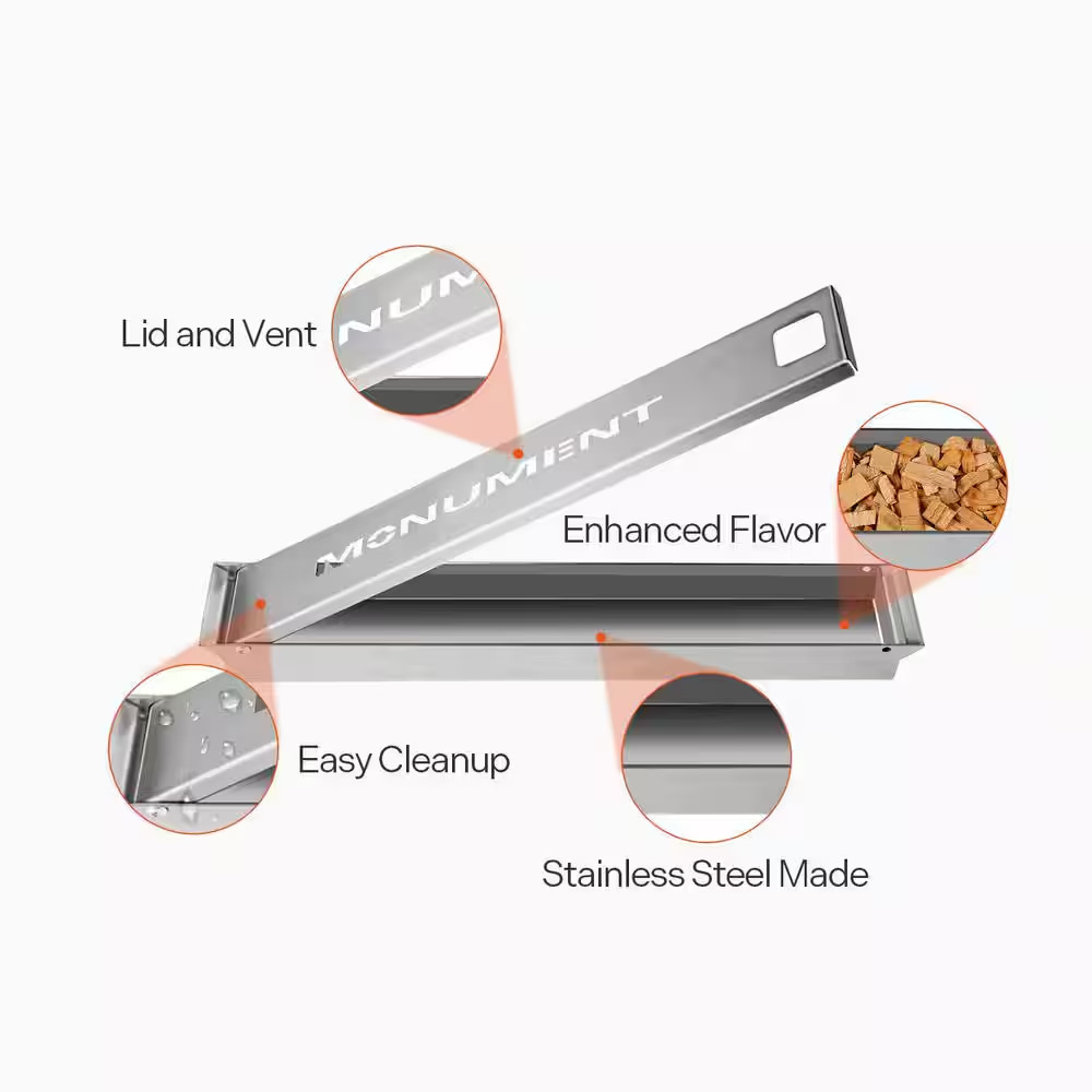 Stainless Steel Smoker Box for BBQ Grills – Wood Chip Smoking Accessory