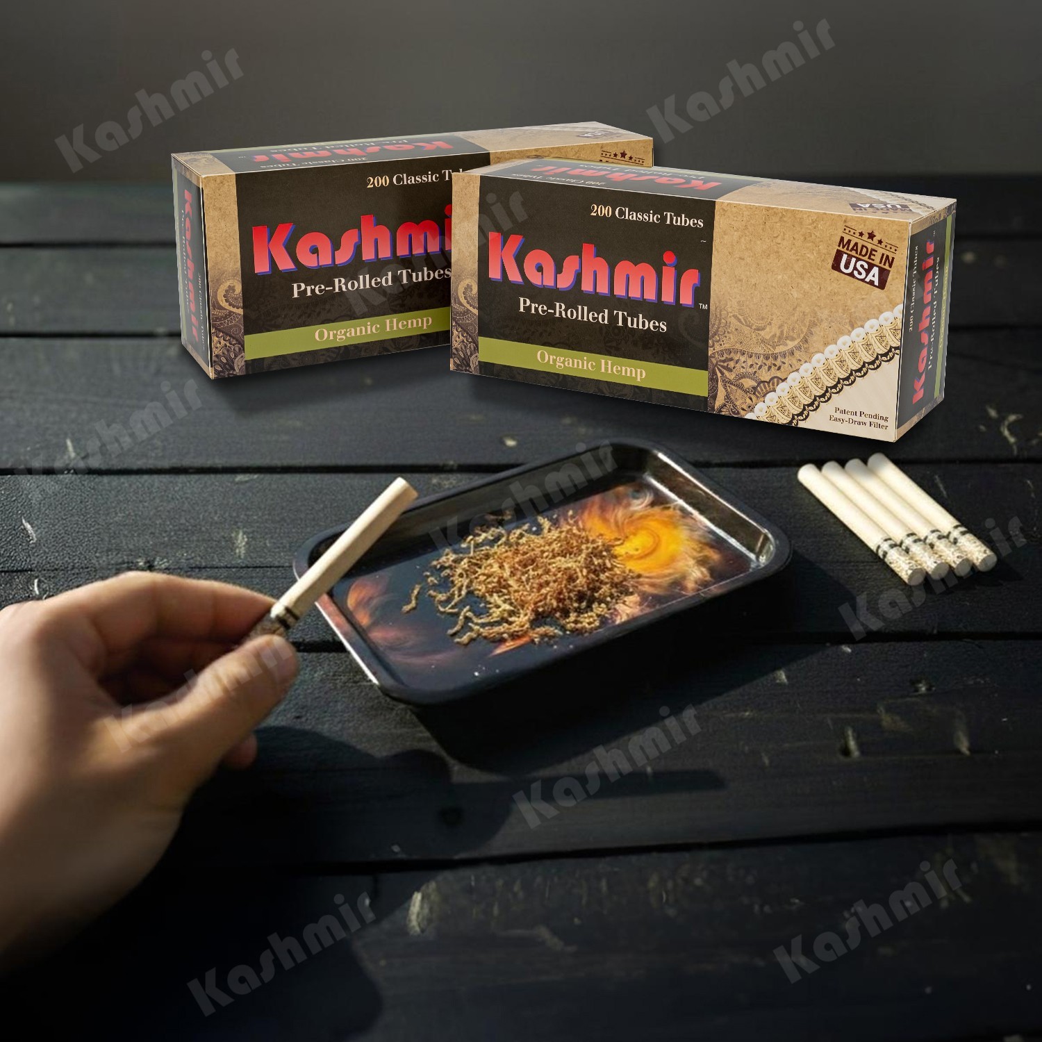 Kashmir Cigarette Tubes: Combo Pack of 400 Organic & Unbleached Pre-Rolled Tubes
