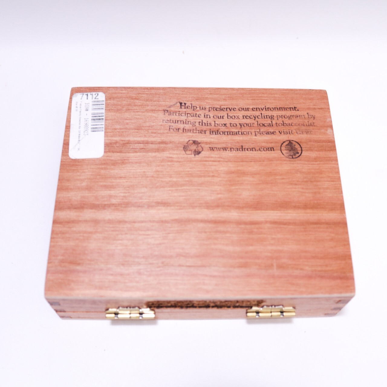 Padron Family Reserve No. 50 Empty Wood Cigar Box 6″ x 5″ x 1.75″