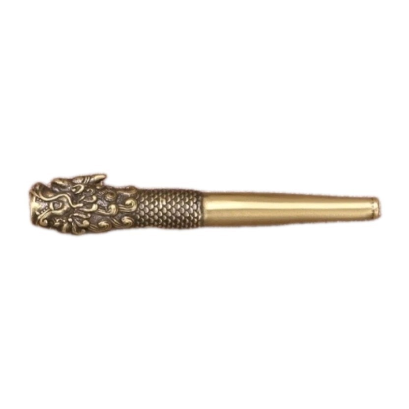 Vintage Brass Chinese Dragon Cigarette Holder Pipe 4A Gifts Collections Handmade