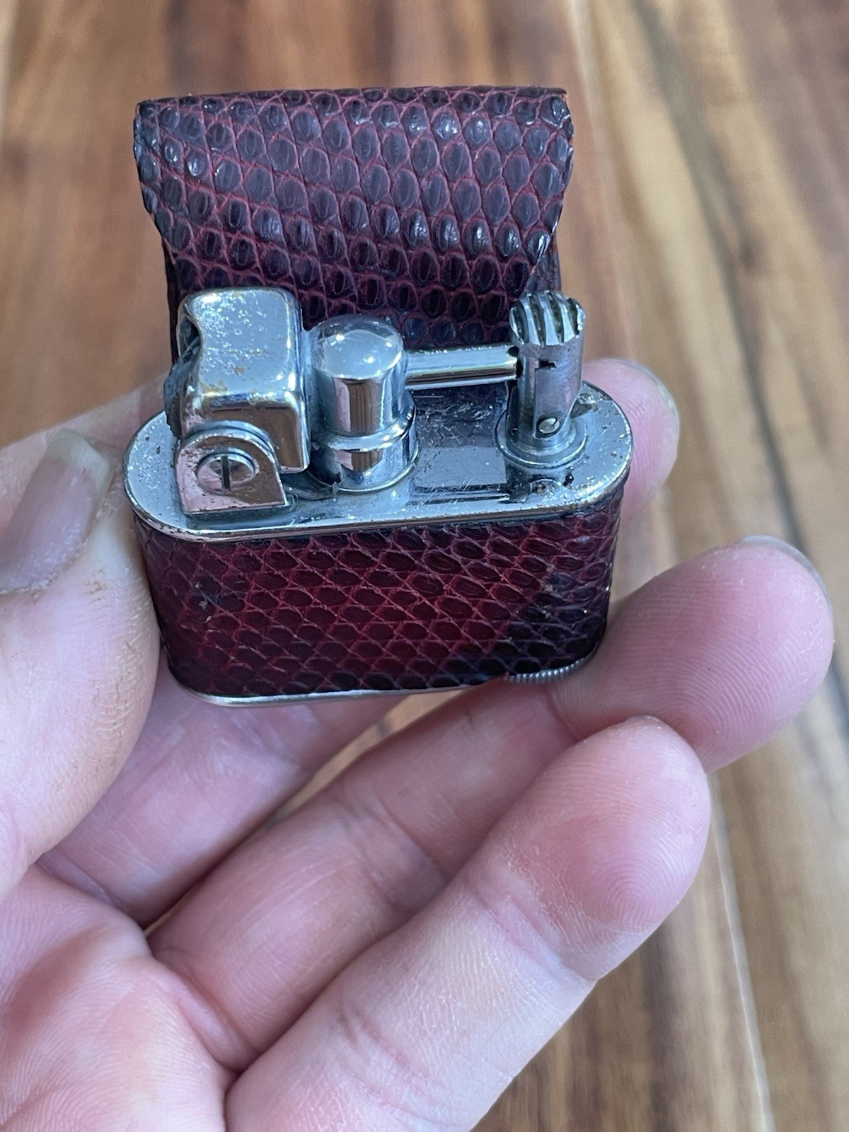 Vintage Beautiful 1930s Lancel Pocket Lighter ( France) Working Condition