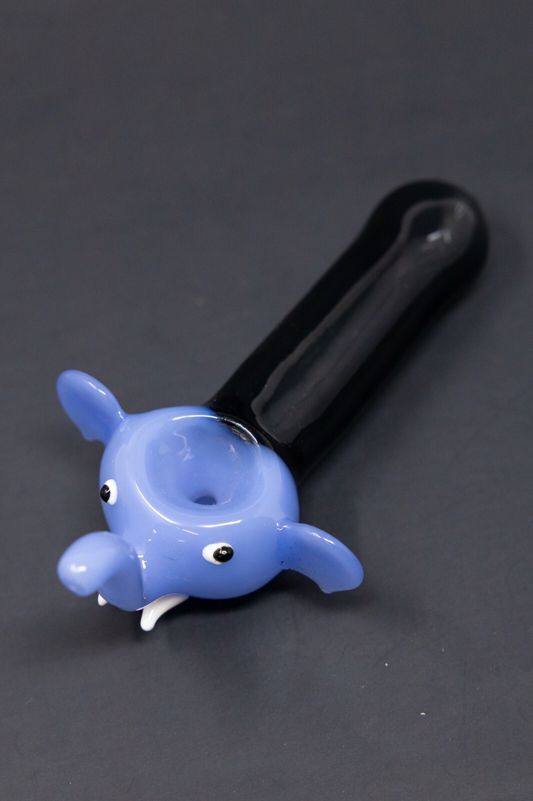 4.5″ Collectible Blue Elephant Head TOBACCO Glass Hand Smoking Pipe