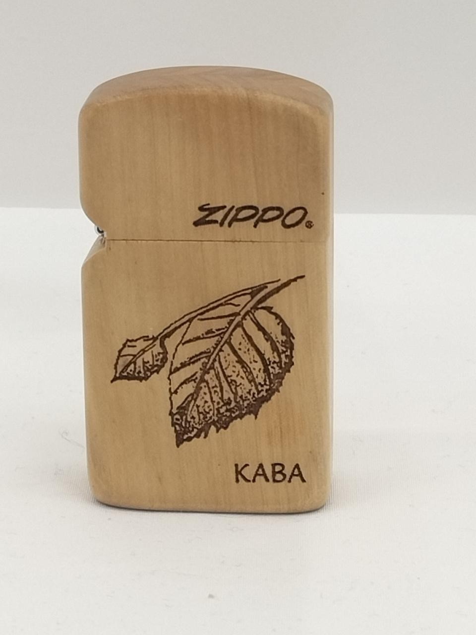 ZIPPO Hippo wood-wrapped oil lighter