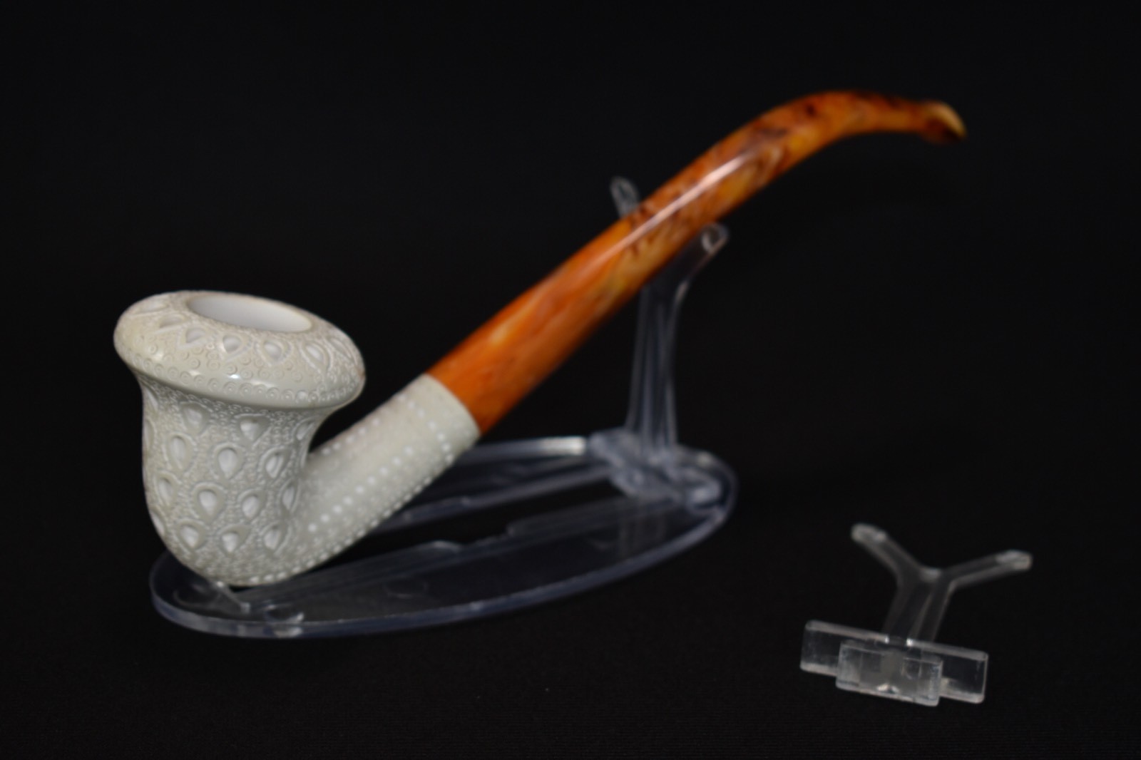 5 Acrylic Stands For Briar-Meerschaum Smoking Pipes Brand New Adjustable NO PIPE
