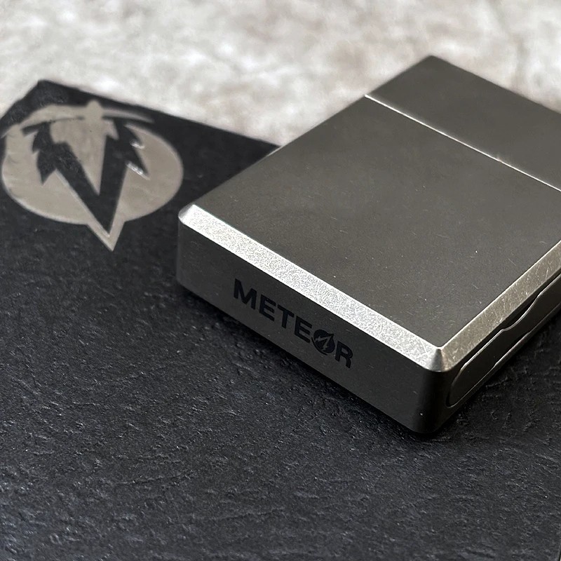 Titanium Windproof Kerosene Lighter Outdoor Thick Armor Lighter EDC Hiking Tools