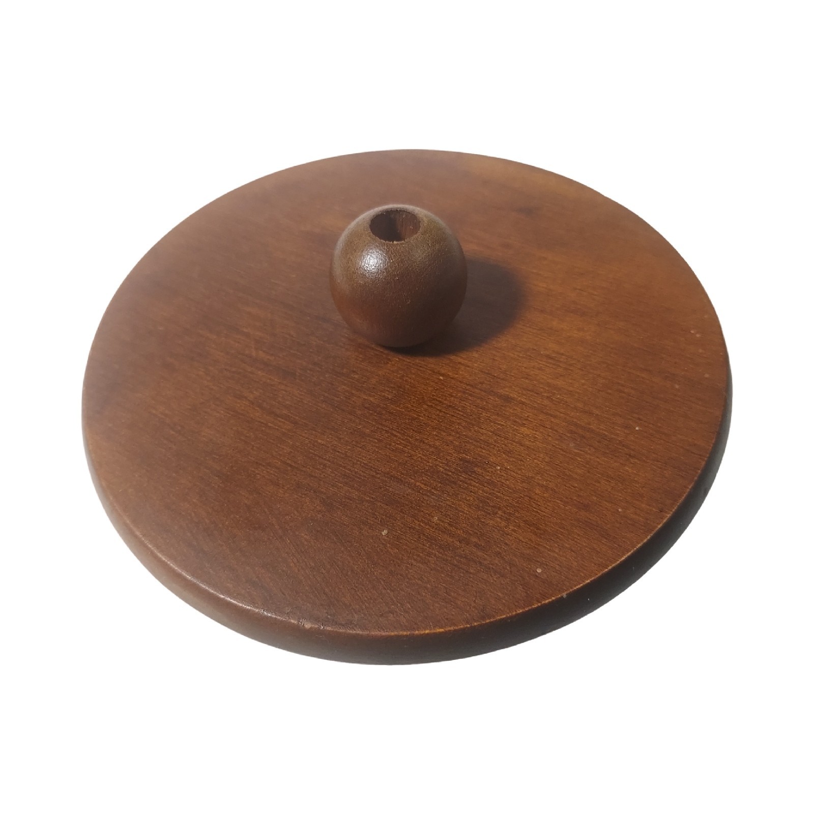 Vintage Wooden 6 Pipe Stand and Humidor w/Lid-Includes 2 Pipes & Extras-SEE DESC