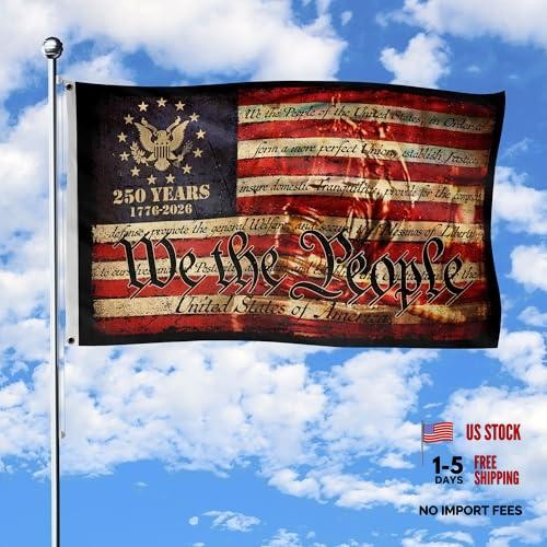 250 Anniversary Usa Flag, Commemorative House Flags, Two-sided Design 3×5 DS5
